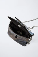 RHINESTONE CROSSBODY BAG WITH BOW