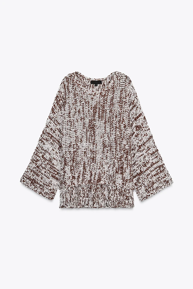 COMBINATION KNIT SWEATER
