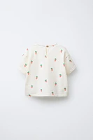 STRAWBERRY PRINT T-SHIRT