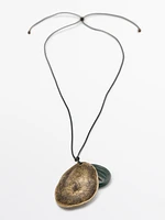 Almond pendant necklace