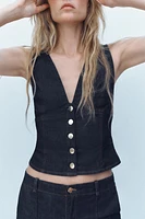 TOP Z1975 COURT EN DENIM
