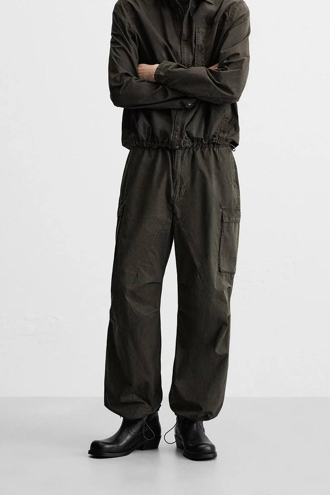 WASHED TECHNICAL CARGO PANTS