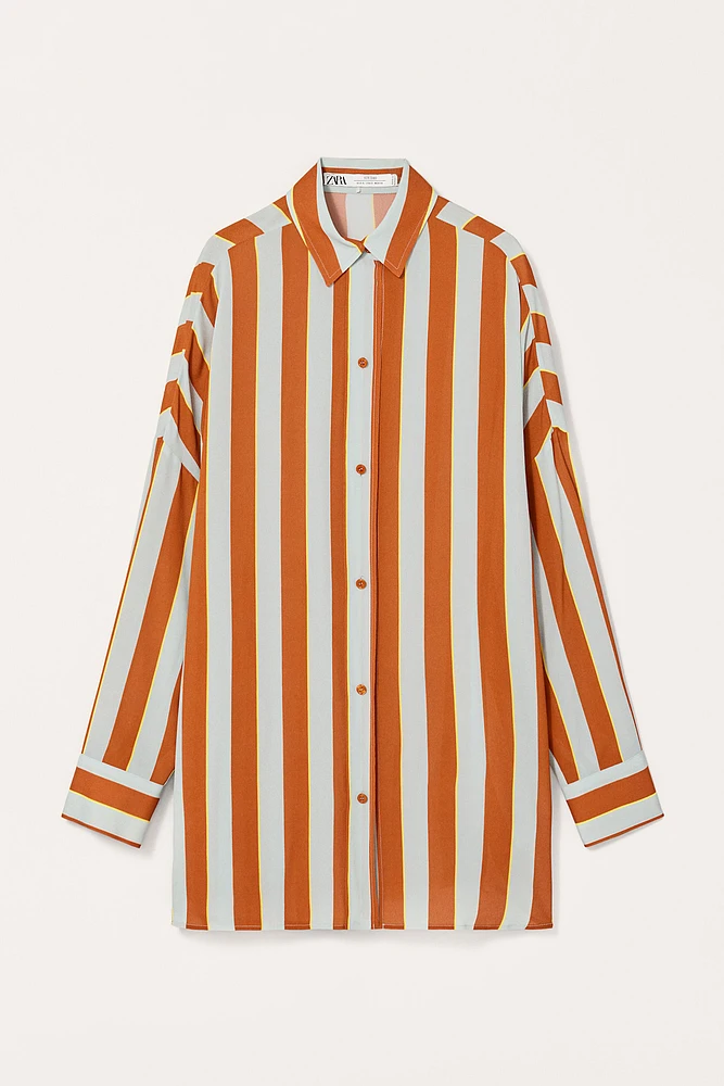 CHEMISE OVERSIZE RAYURES ÉDITION LIMITÉE