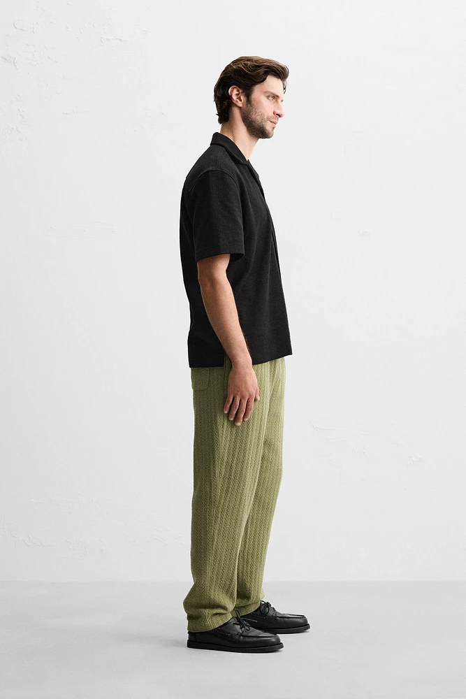 PANTALON À TEXTURE