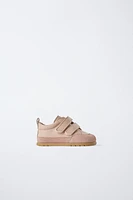 BAREFOOT LEATHER STRAP SNEAKERS