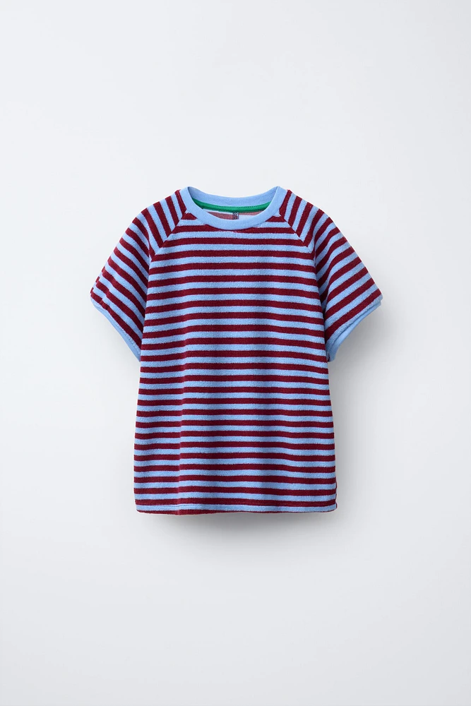 STRIPED TOWEL T-SHIRT