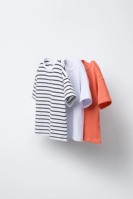 THREE-PACK OF STRIPED T-SHIRTS