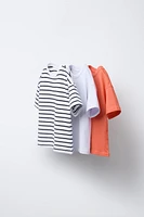 THREE-PACK OF STRIPED T-SHIRTS