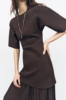 PLEATED COMBINATION DRESS