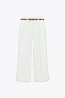 BELTED CUFFED PANTS
