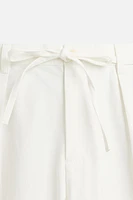 PANTALON COUPE DÉCONTRACTÉE CEINTURE