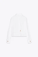 CROPPED POPLIN SHIRT