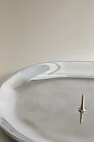 BOUGEOIR ALUMINIUM ARGENTÉ