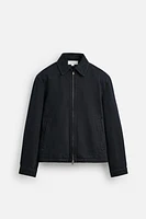 VESTE EN JEAN À ZIP