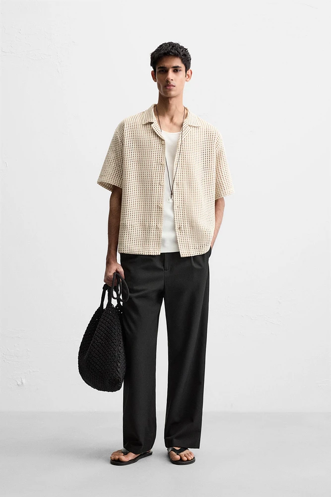 OPEN JACQUARD SHIRT