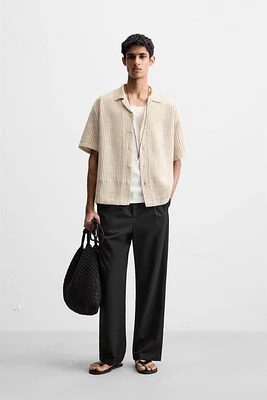OPEN JACQUARD SHIRT