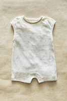 CHILDREN'S FLORAL PRINT FOOTED ROMPER