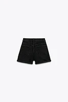 HIGH-WAISTED MOM FIT SHORTS