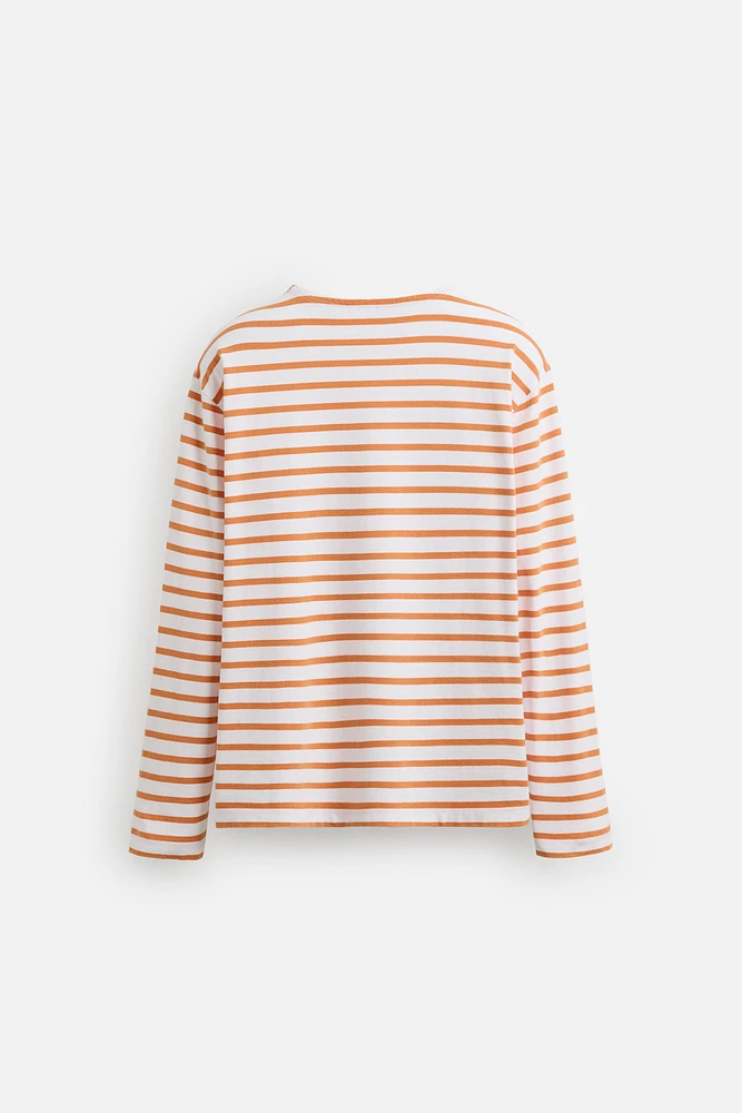 T-SHIRT JACQUARD RAYURES