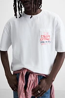 PRINTED POCKET T-SHIRT