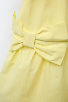 POPLIN DRESS WITH BOWS