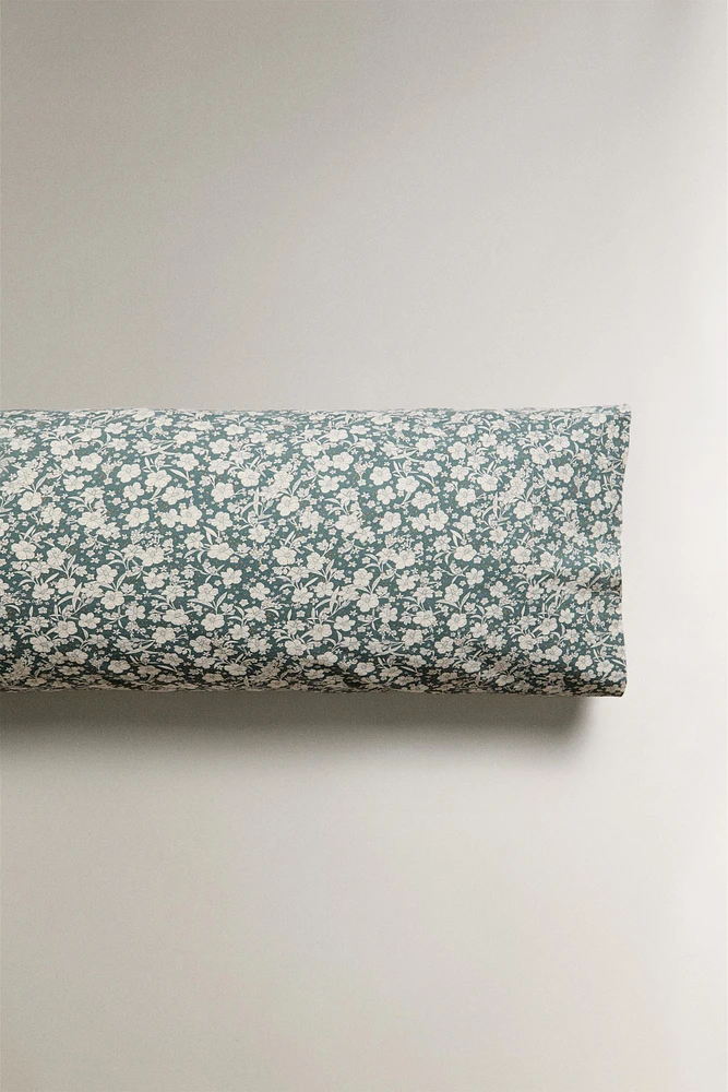 CHILDREN’S PILLOWCASE WITH TROPICAL FLOWERS