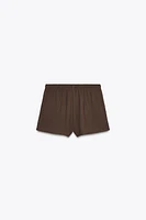 DRAWSTRING MINI SHORTS