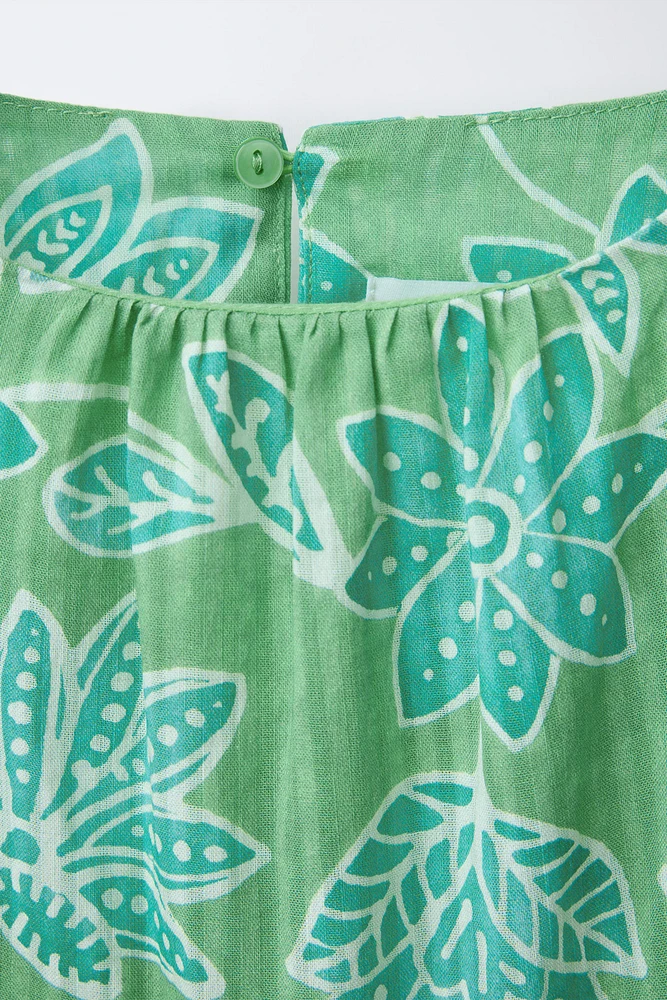 ROBE À EMPIÈCEMENTS FLEURIE