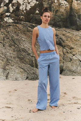 PANTALON DE STYLE PYJAMA À RAYURES