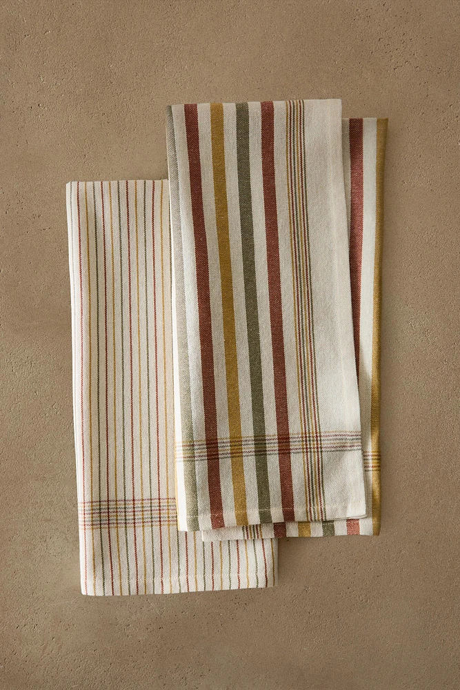 DYED THREAD KITCHEN TOWEL (SET OF 2)