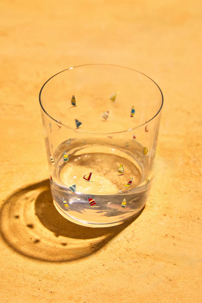 VERRE EN VERRE RECYCLABLE MOTIF
