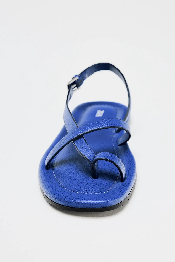 LEATHER STRAP SANDALS