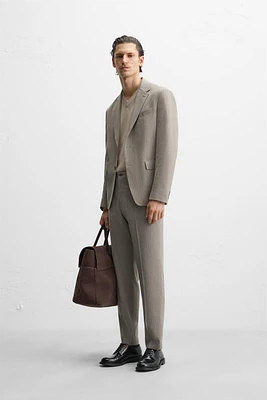 HERRINGBONE SUIT JACKET