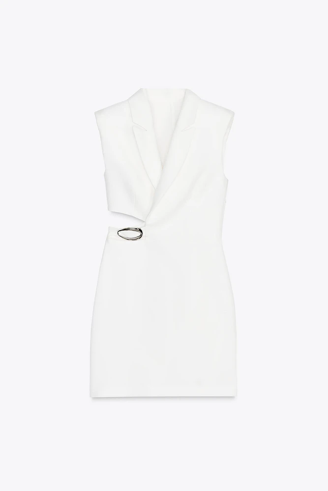 CUT OUT BUCKLE MINI DRESS