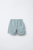 COMFY TWILL COTTON LINEN SHORTS