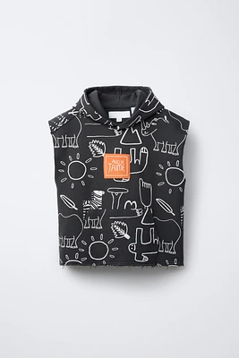 ALL-OVER ALGO DE JAIME © PRINT HOODED VEST