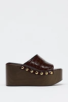 EMBOSSED PLATFORM WEDGES