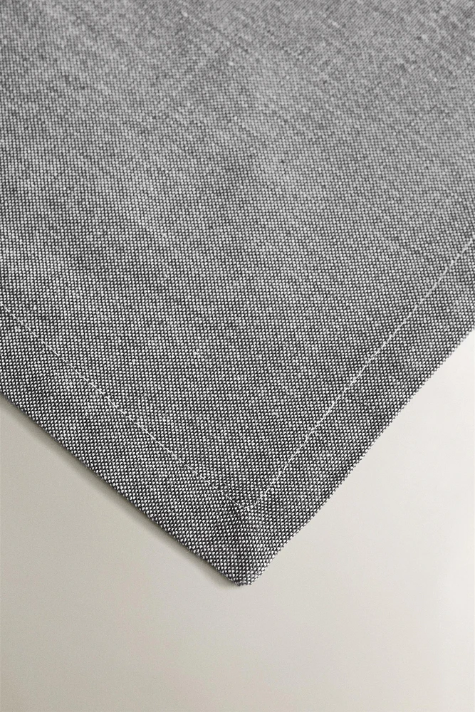 SERVIETTE DE TABLE COTON CHINÉ (LOT DE 2)