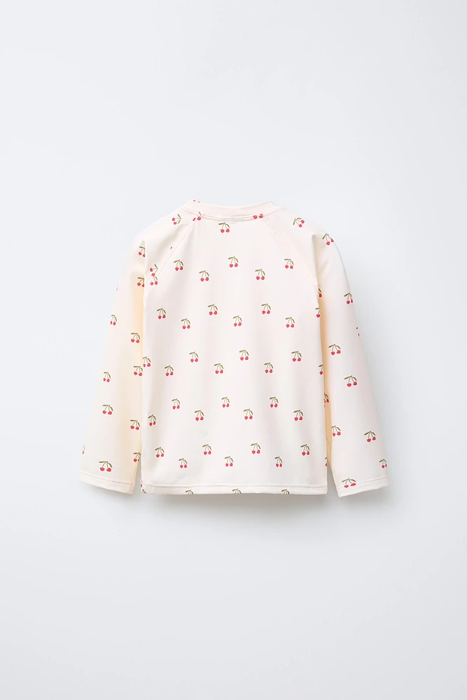CHERRY SWIM SHIRT