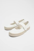 FABRIC STRAP BALLET FLATS