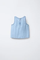 SLEEVELESS ZIP TOP