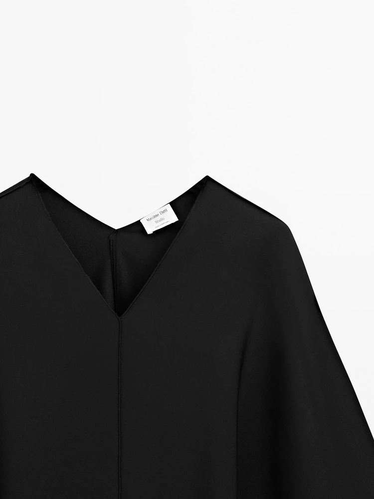 Blouse style cape coupe asymétrique - STUDIO