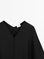 Blouse style cape coupe asymétrique - STUDIO
