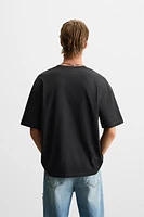 T-SHIRT DÉLAVÉ IMPRIMÉ