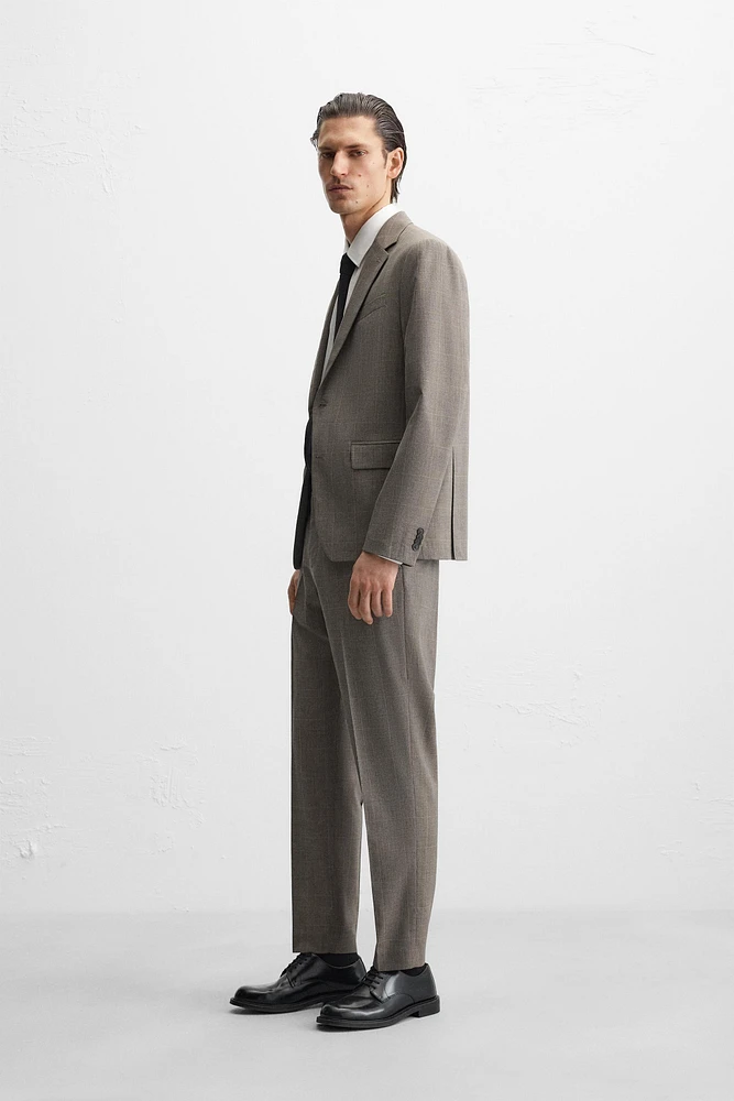 PLAID SUIT PANTS