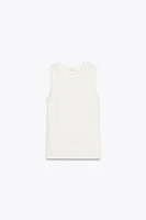 SLEEVELESS COTTON TOP