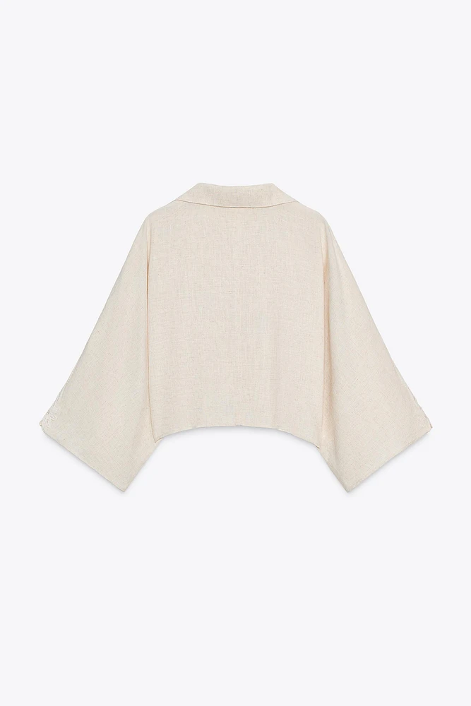COMBINED CROCHET KNOT SHIRT