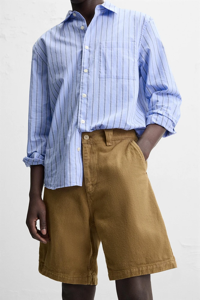 BERMUDA REGULAR FIT TEXTURÉ