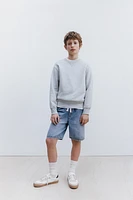LOOSE DENIM BERMUDA SHORTS