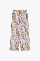 PRINTED TULLE PANTS